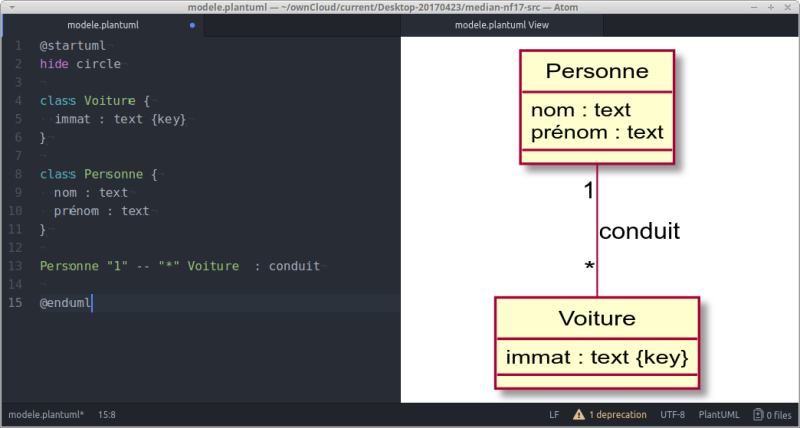 PlantUML dans Atom