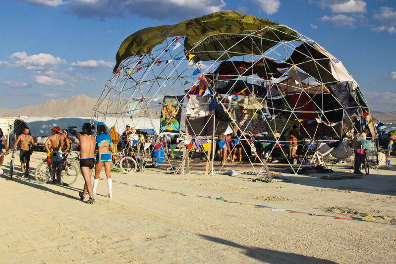 Shelter from the elements - Burning Man 2009