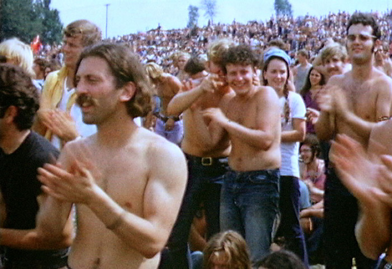 La foule au festival de Woodstock