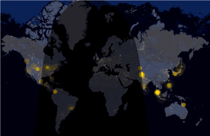 Watch people wake up on Twitter (2014)