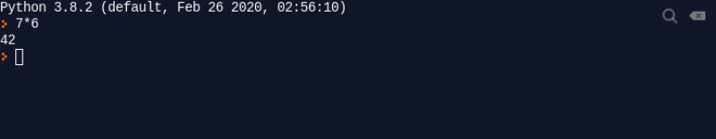 Interpréteur Python de Repl.it