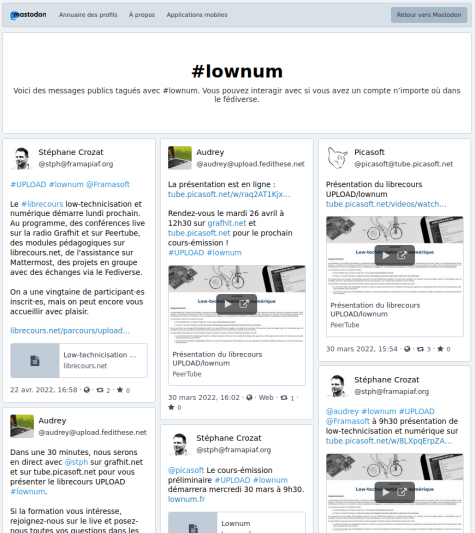 Messages utilisant le tag #lownum