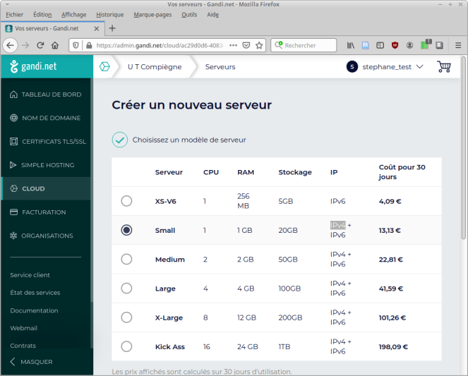 Choisir un VPS avec IPv4